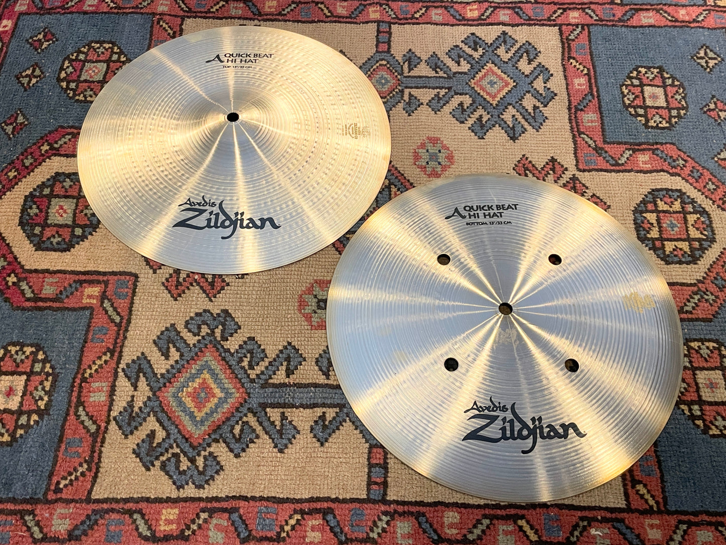 13" Zildjian A Quick Beat Hi-Hat Cymbal Pair A0147 810g/1028g