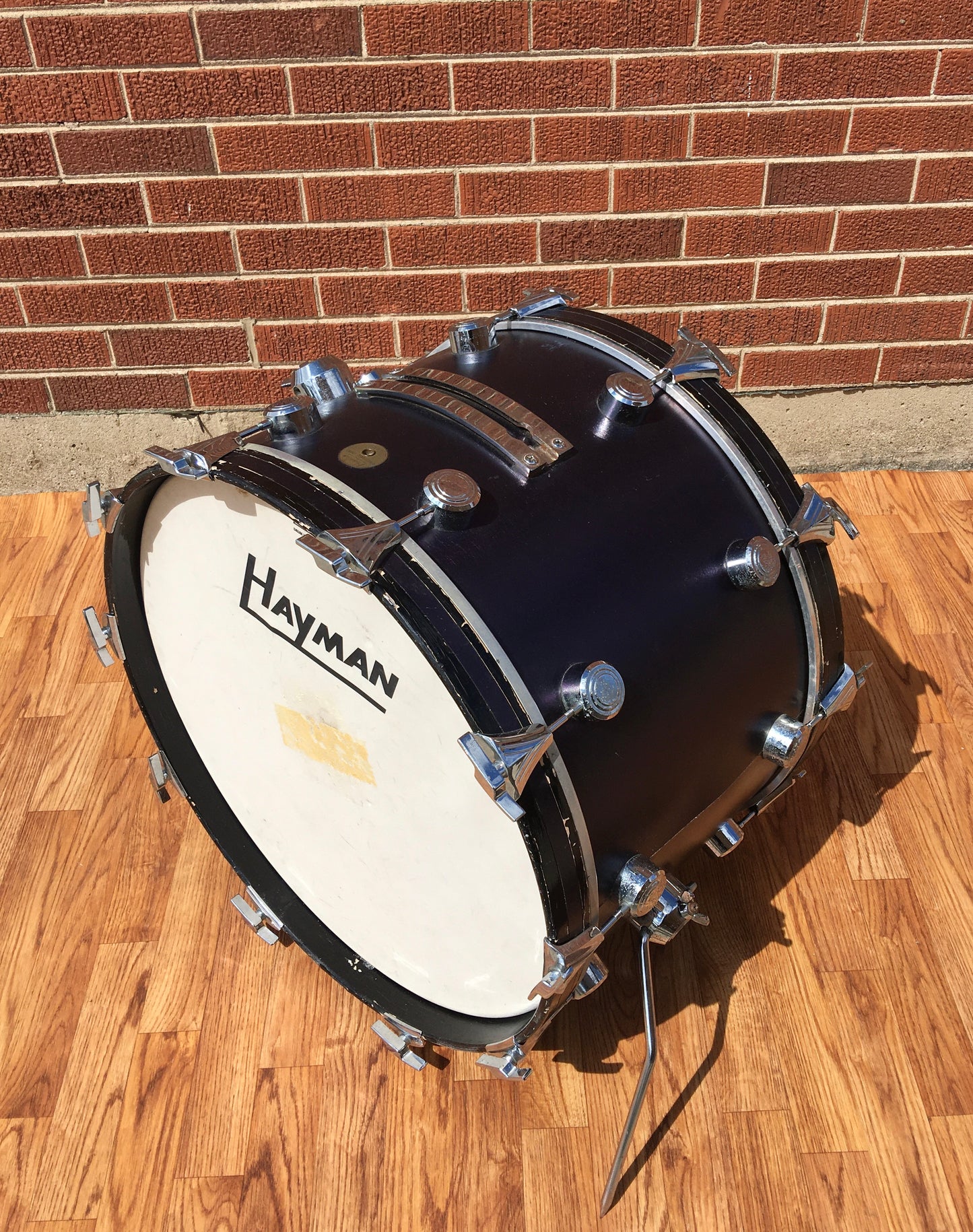 1969 Hayman 14x22 Bass Drum Midnight Blue