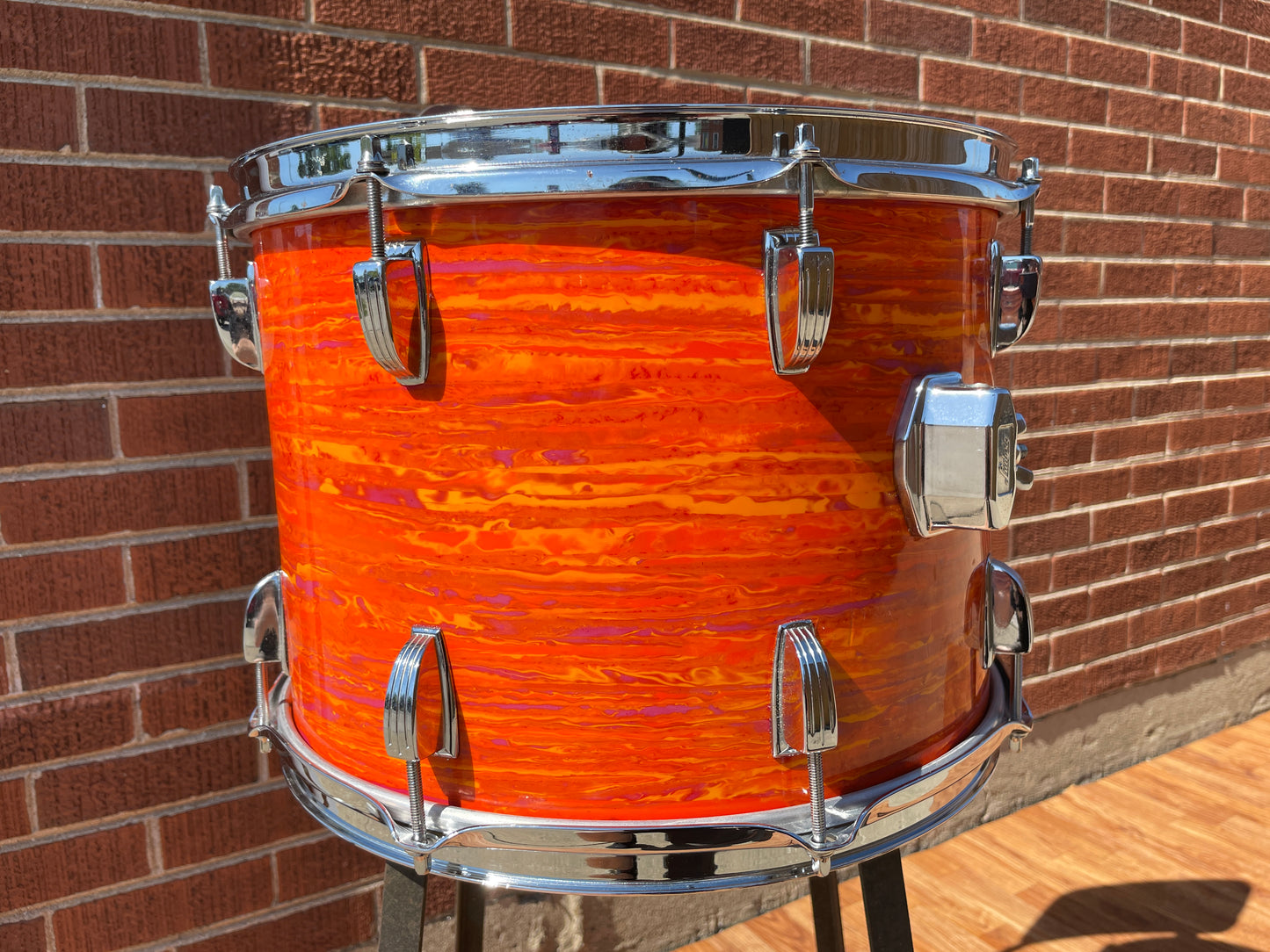 1968 Ludwig 10x14 Tom Drum Mod Orange