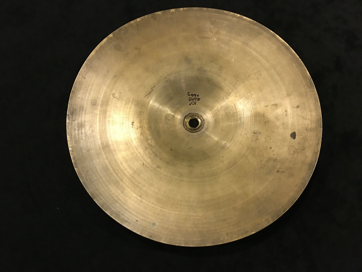 10" Stanople Uzuiriope 1930s Leedy Splash Trap Cymbal 266g #695