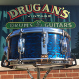 1964 Slingerland 5.5x14 Deluxe Student Model Snare Drum Blue Agate