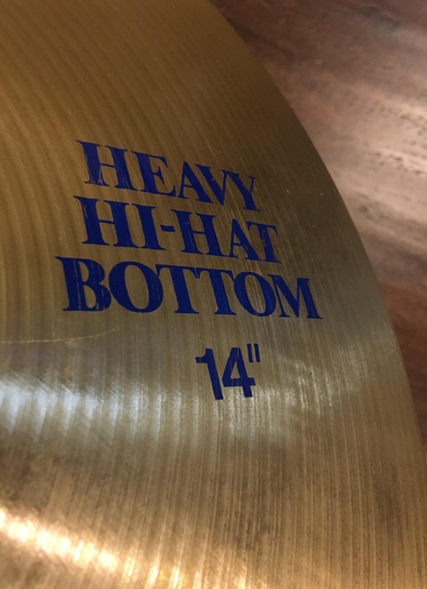14" 1985 Paiste Blue Label Formula 602 Heavy Hi-Hat Cymbals 1074/1148g