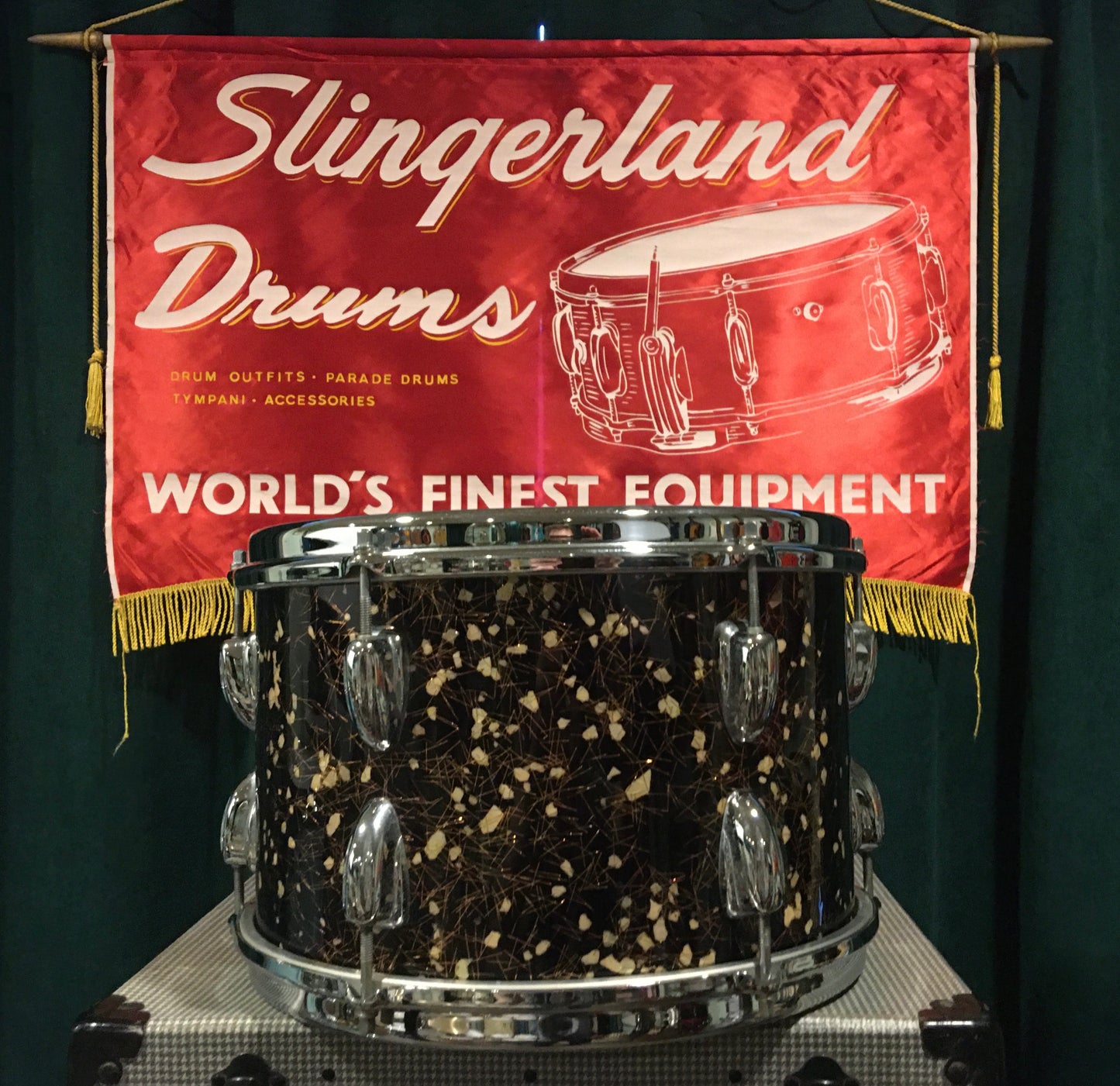 1965 Slingerland 8x12 Capri Pearl Tom Drum #1