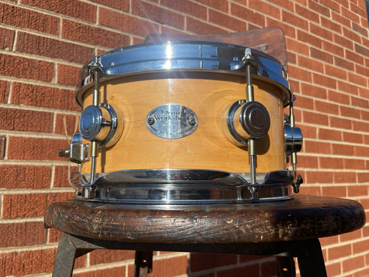 2002 DW 5x10 Soprano Snare Natural Drum Workshop