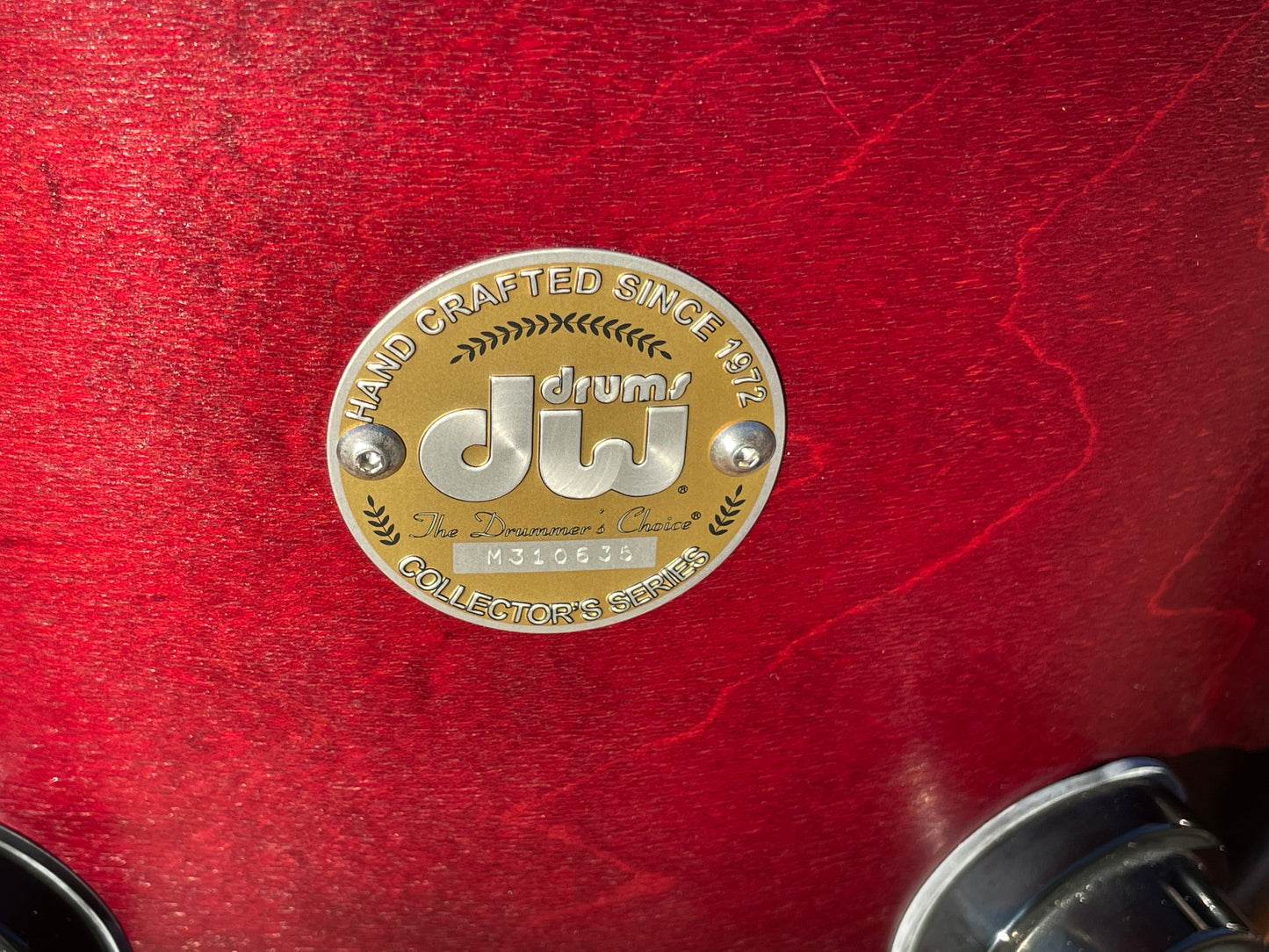 DW Collector's Series 11x14 Floor Tom Drum Single Red-Black Fade Burst Drum Workshop