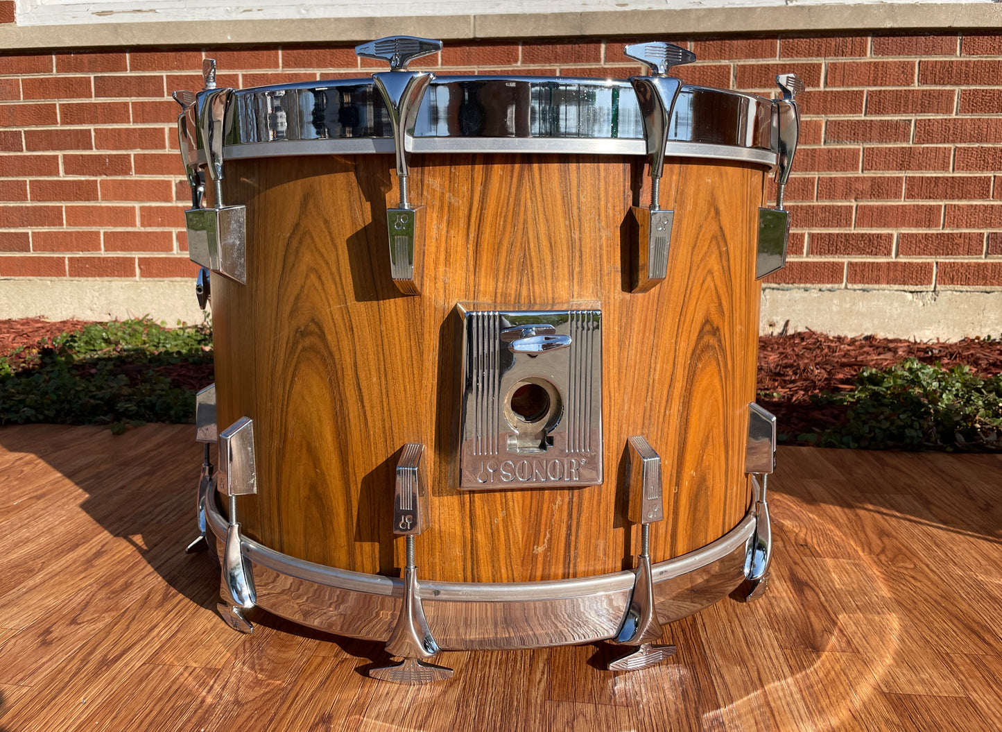1980s Sonor Phonic Drum Set Rosewood 22/13/16