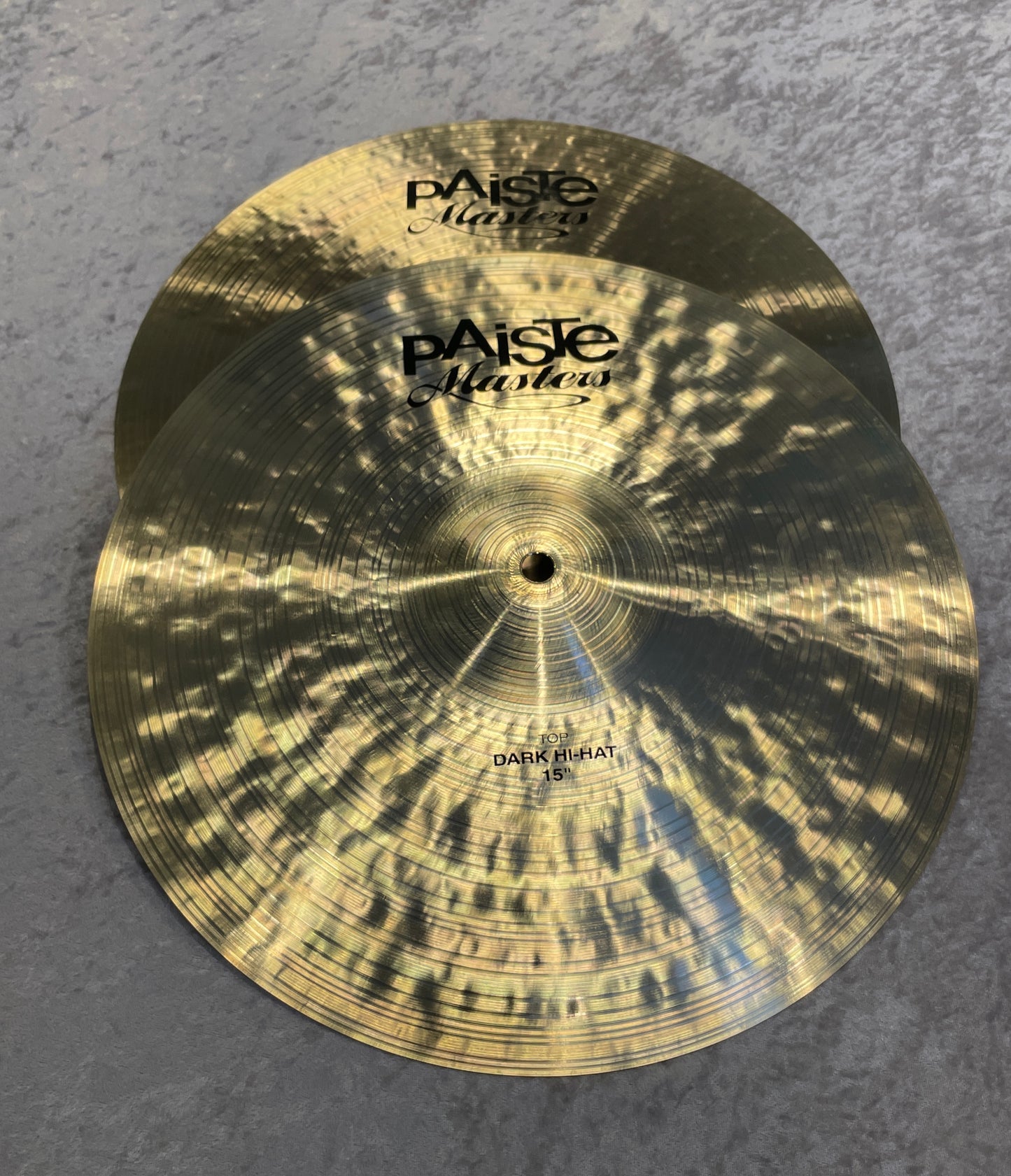 15" Paiste Masters Dark Hi-Hat Cymbal Pair 906g/1390g