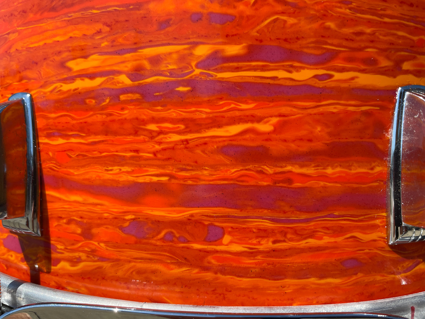 1968 Ludwig 10x14 Tom Drum Mod Orange