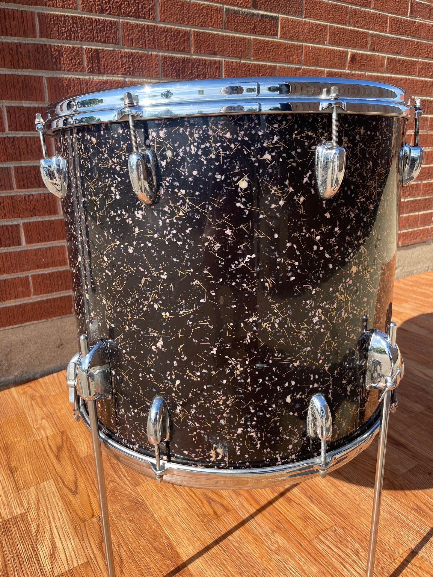 1958 Slingerland 16x18 Floor Tom Drum Capri Pearl