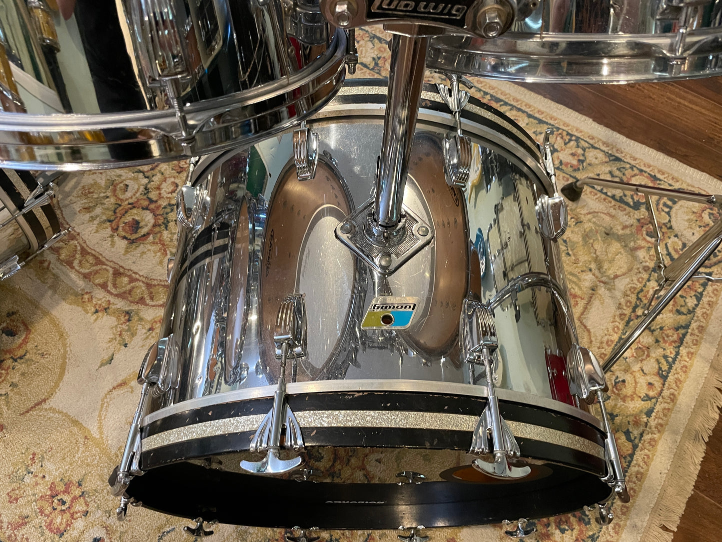1979-80 Ludwig 9pc. Drum Set Chrome Over Wood *Video Demo*