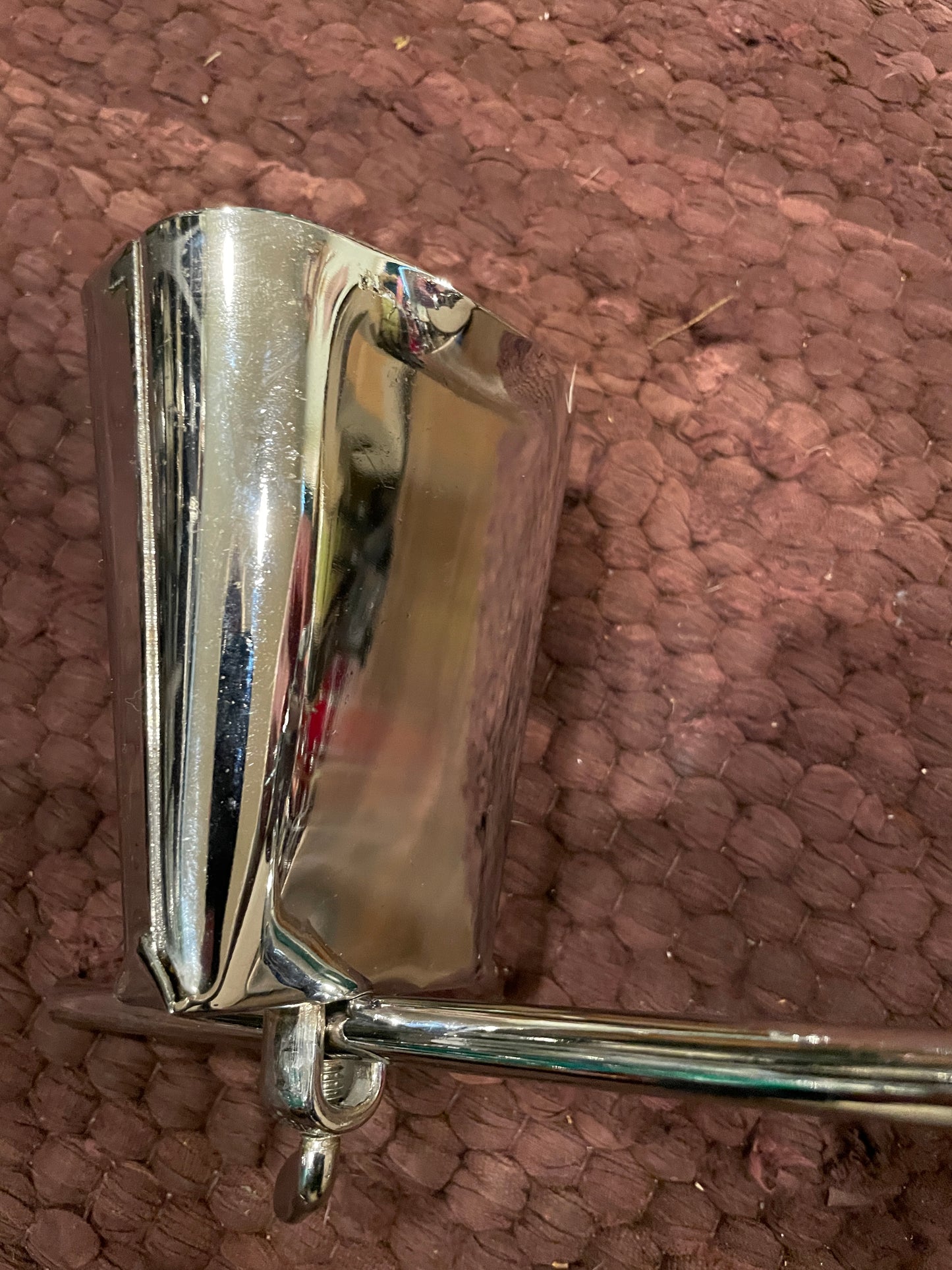 1960s Premier Cow Bell w/ Bass Drum Hoop Mount Holder