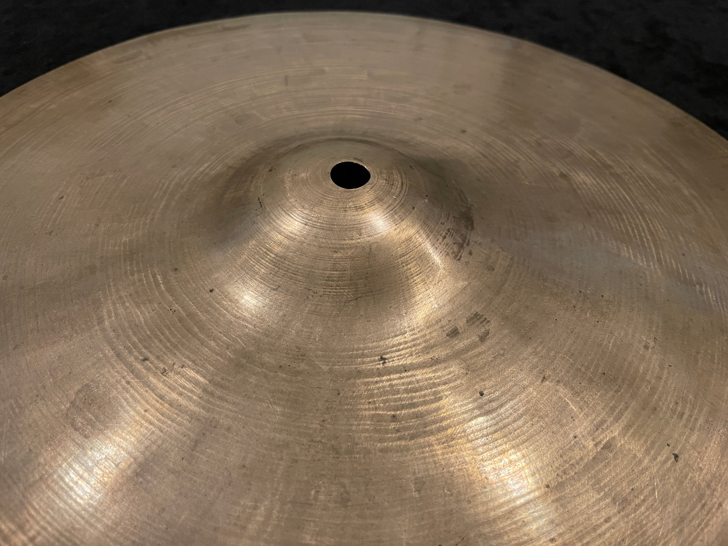 14" K Zildjian Early 1900s Constantinople "Stamp 0" Small Ride / Trap Cymbal 1246g #202