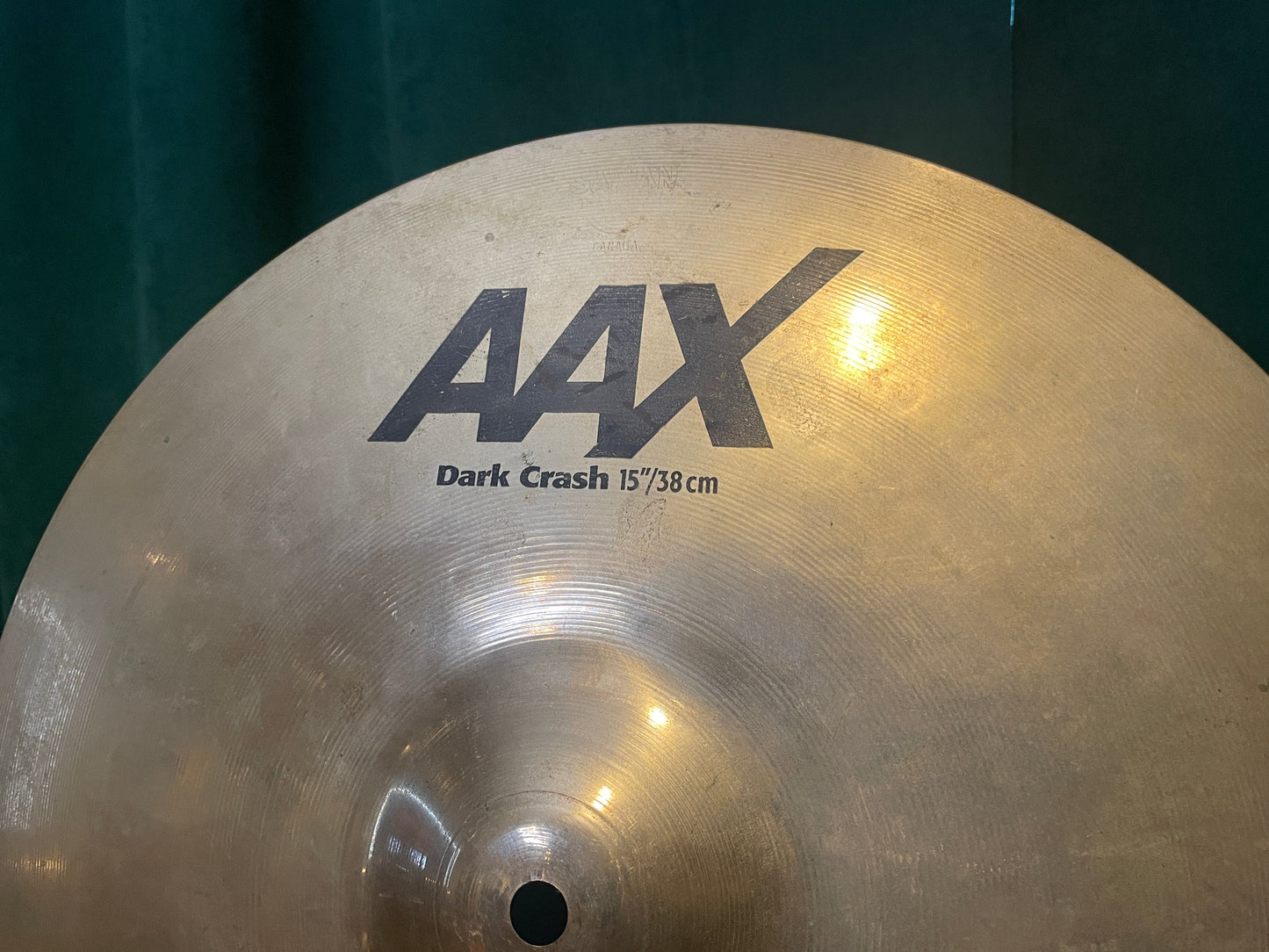 15" Sabian AAX Dark Crash Cymbal 890g