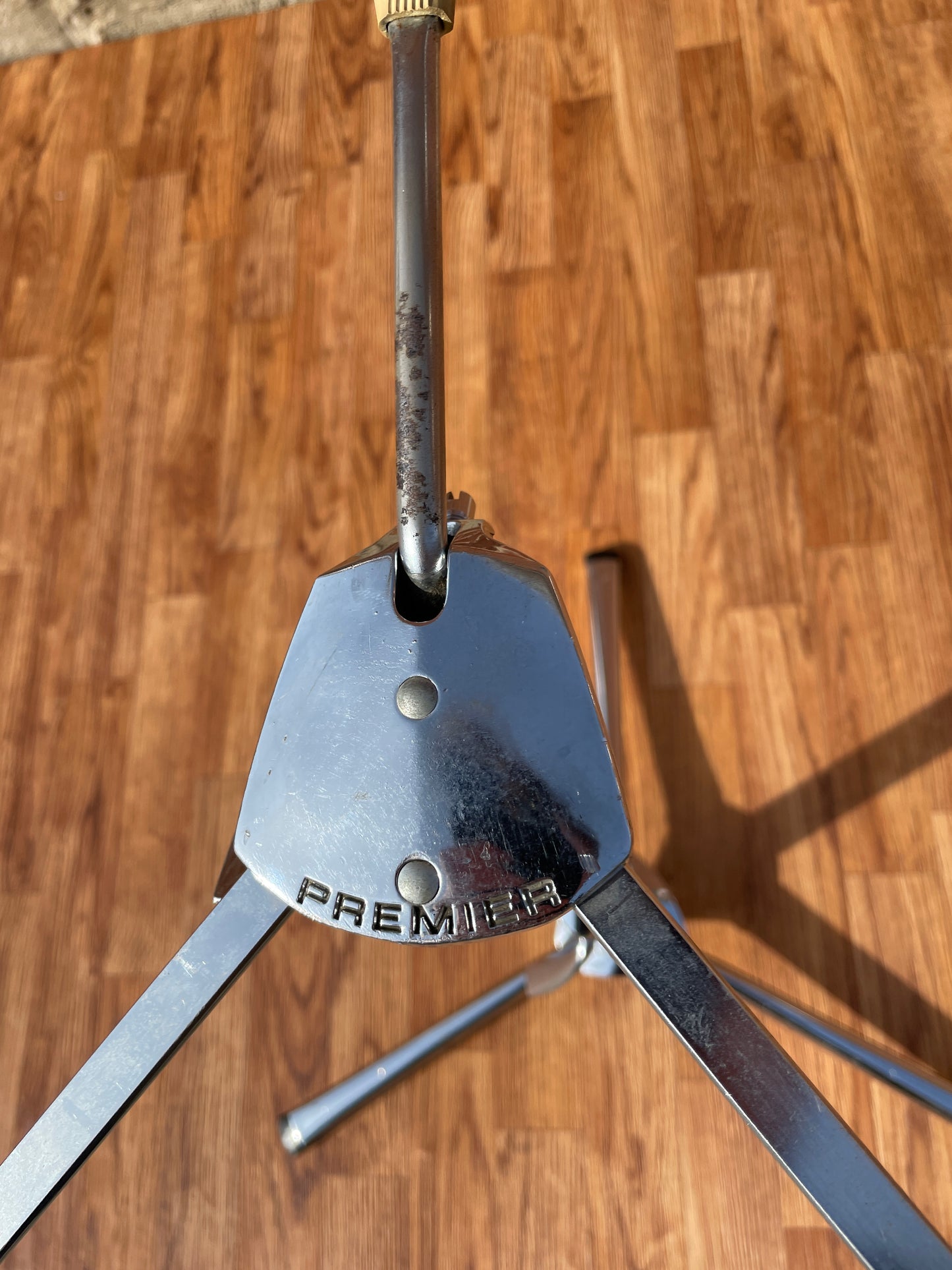 Vintage Premier Lokfast Flush Base Snare Drum Stand Flat Base