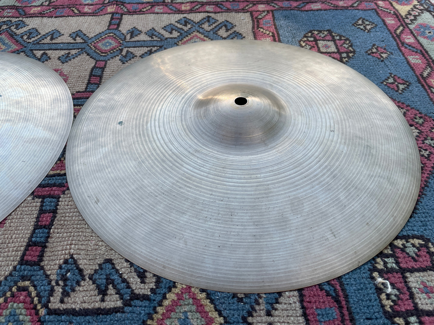 14" Zildjian A 1957-59 Small Stamp Hi-Hat Cymbal Pair 740g/806g #805