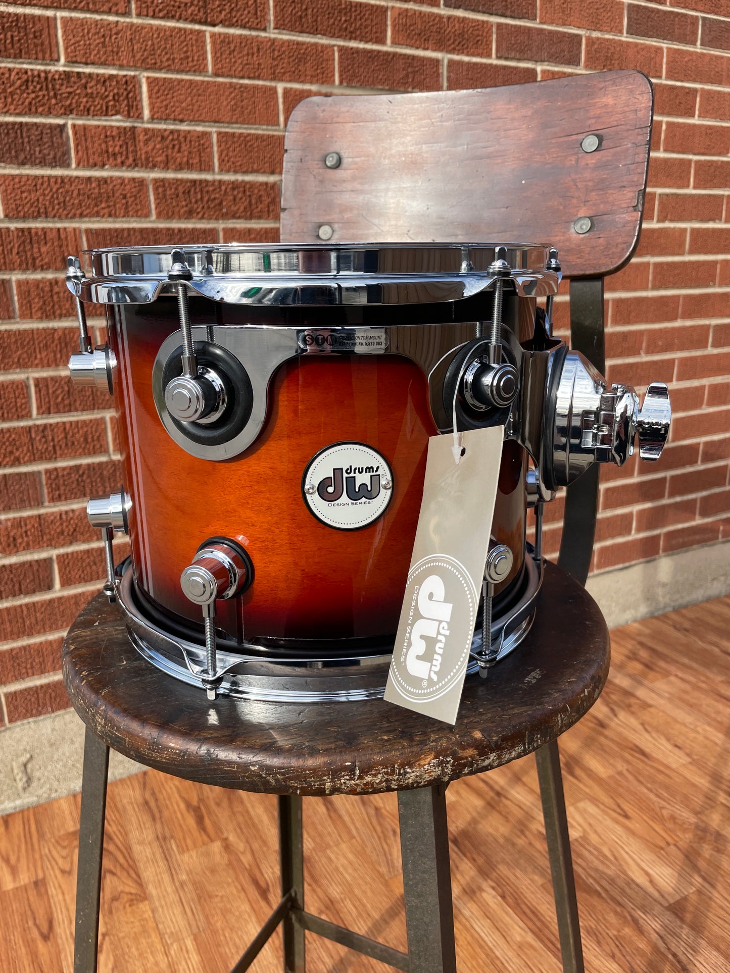 DW Design Series 8x10 Tom Drum Tobacco Burst Drum Workshop