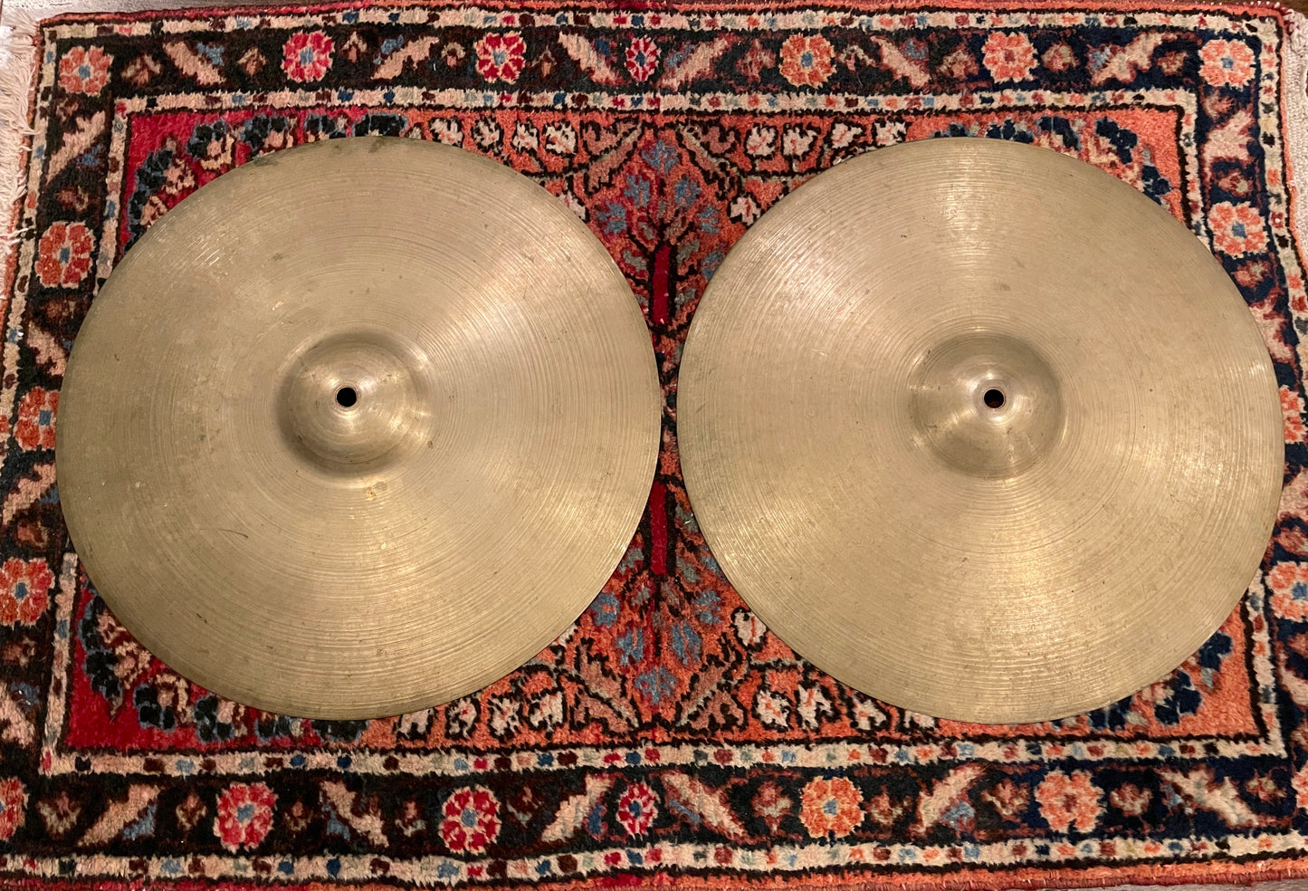 15" Zildjian A 1951-52 Trans Stamp III Hi-Hat Cymbal Pair 924g/928g #797