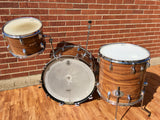 Early 1970s Rogers Celebrity Swivomatic Drum Set Koa 22/13/16