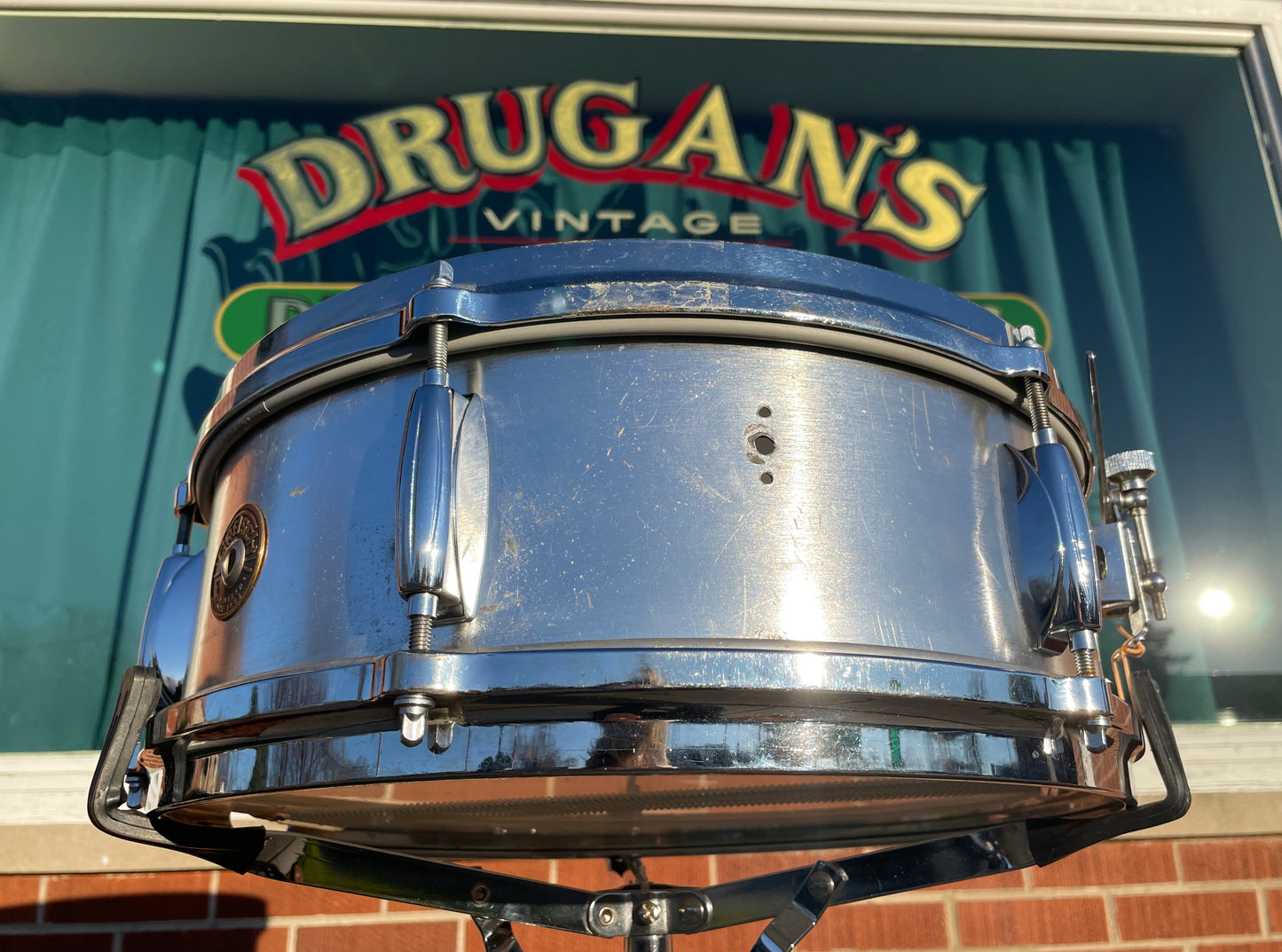 1960s Gretsch 5x14 Model 4105 Snare Drum Aluminum 6-Lug