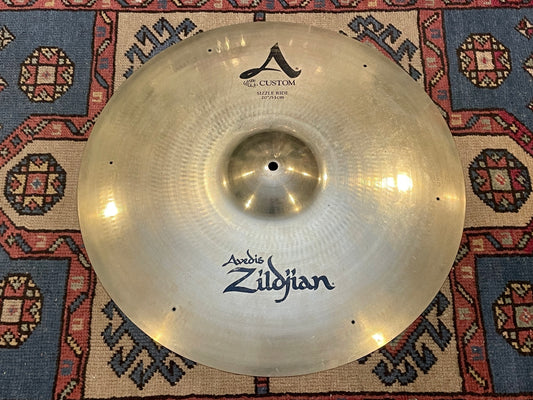 20" Zildjian A Custom Sizzle Ride Cymbal 2190g