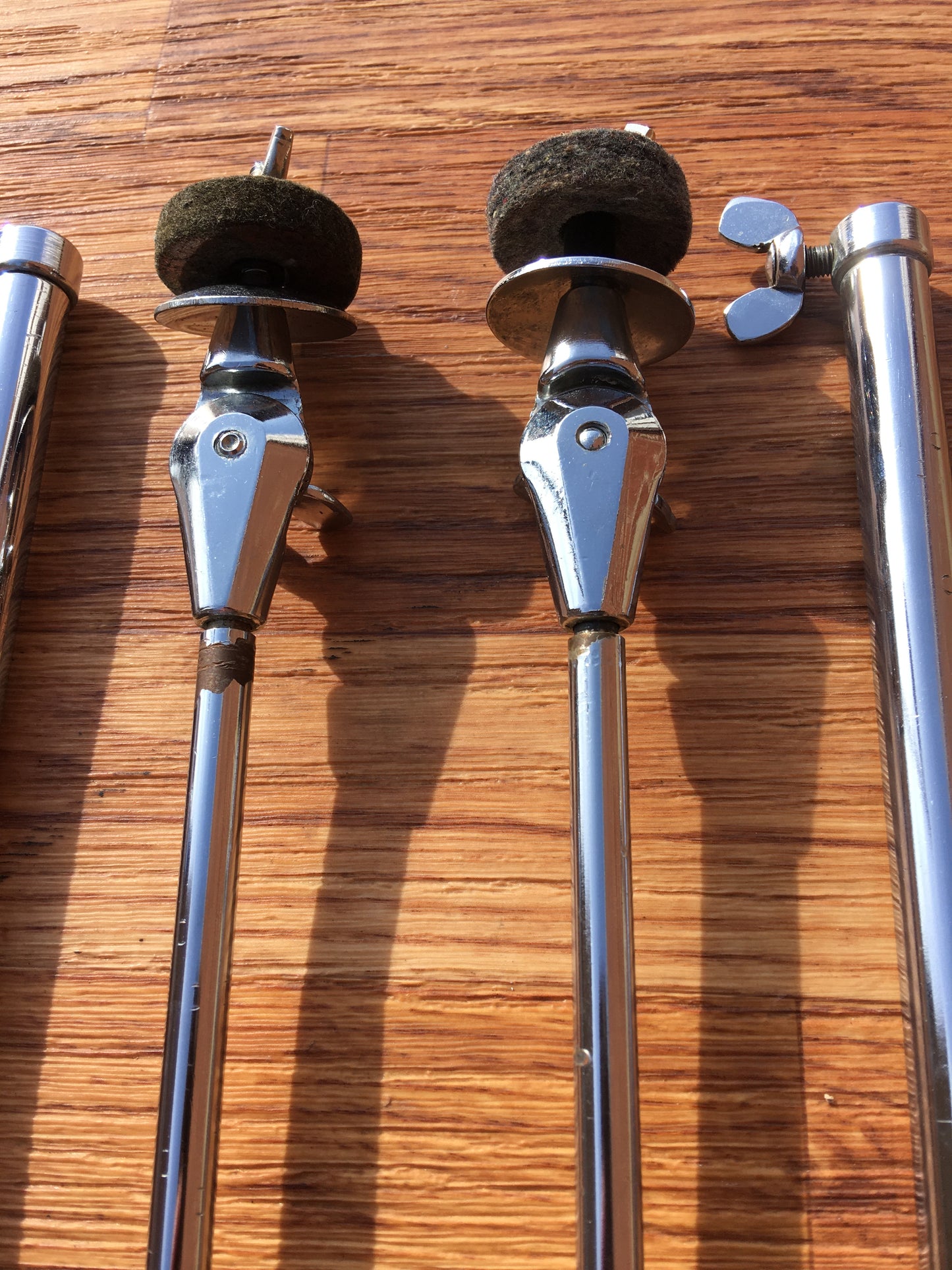 1960s Ludwig 1400 Flat Base Straight Cymbal Stand Pair (2 Pcs.)