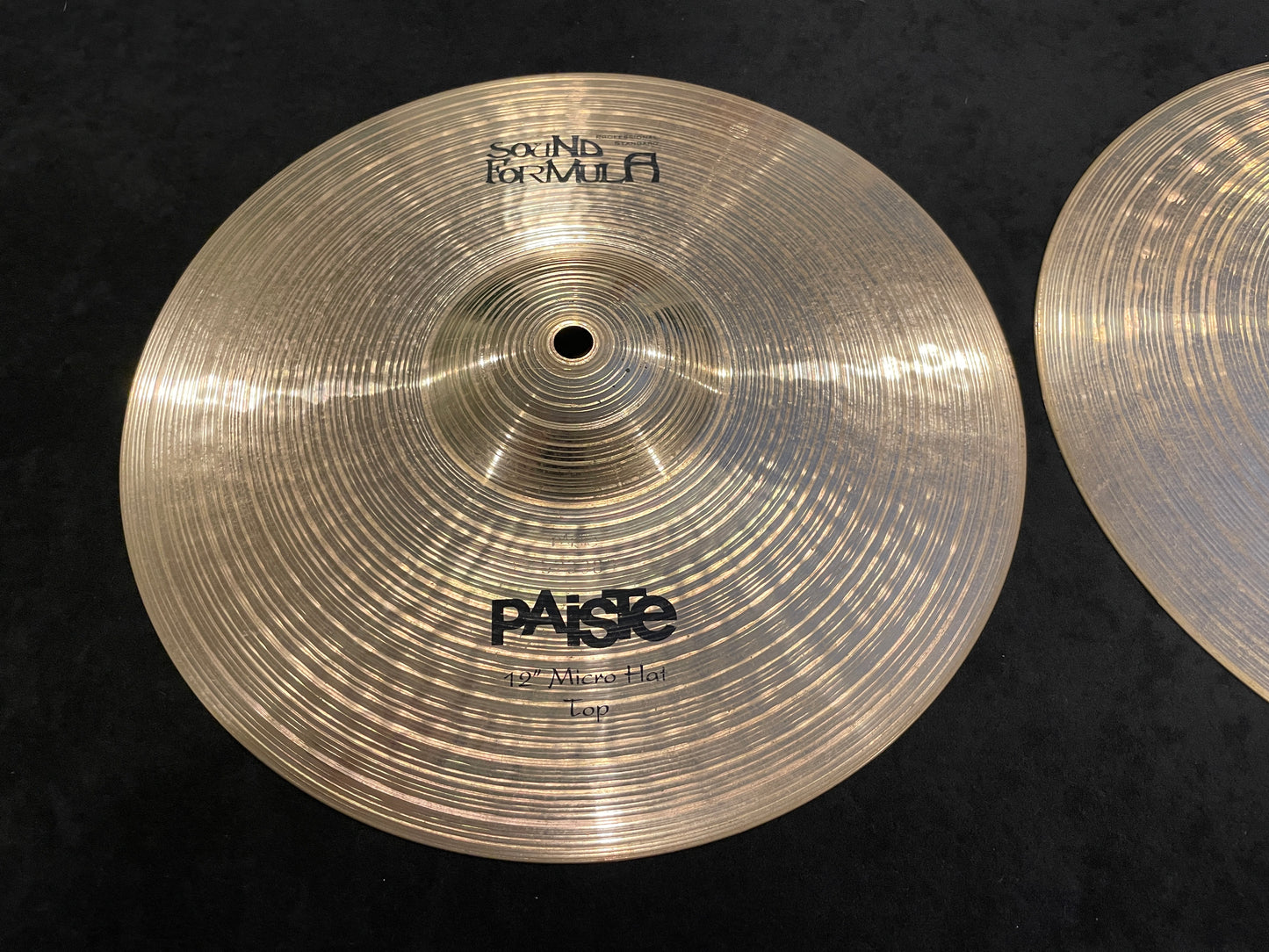 12" Paiste Sound Formula Micro Hats Hi-Hat Cymbal Pair 674g/910g - Rare!!!