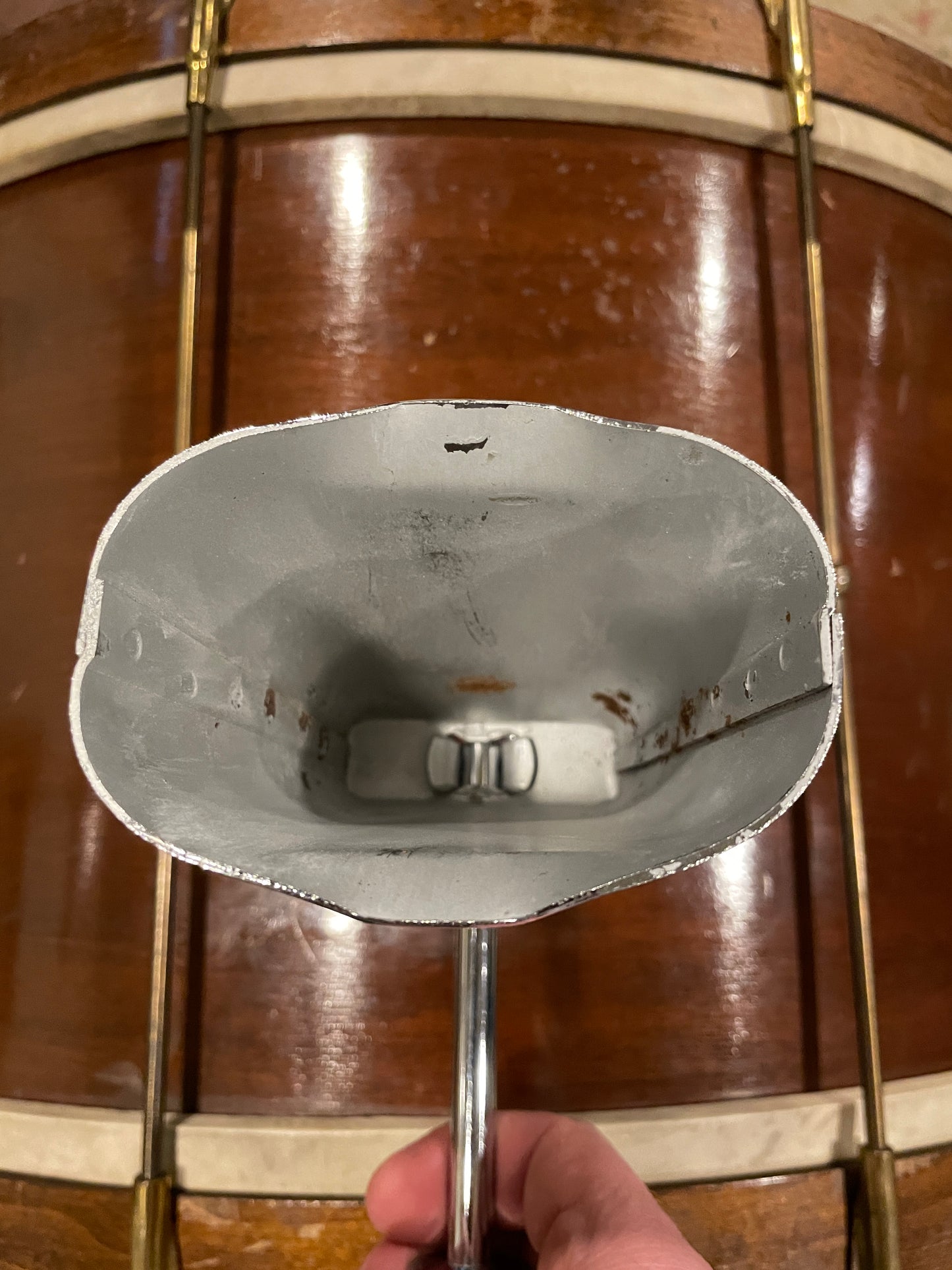 1960s Premier Cow Bell w/ Bass Drum Hoop Mount Holder
