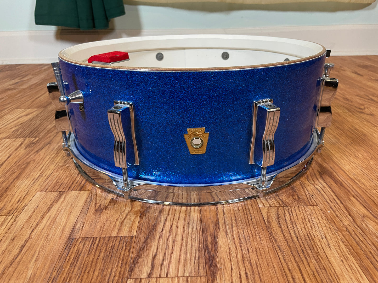 1964 Ludwig No. 983P 5pc Hollywood Outfit Drum Set Blue Sparkle 22/12/12/16/5x14 COB