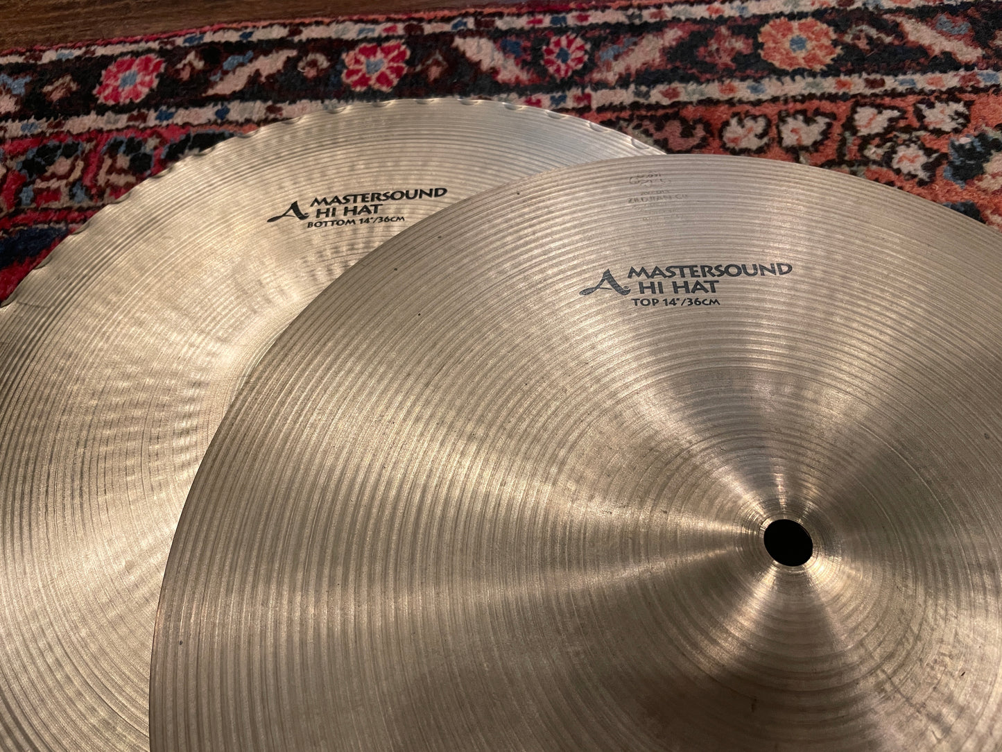 14" Zildjian A Mastersound Hi-Hat Cymbal Pair 972g/1438g