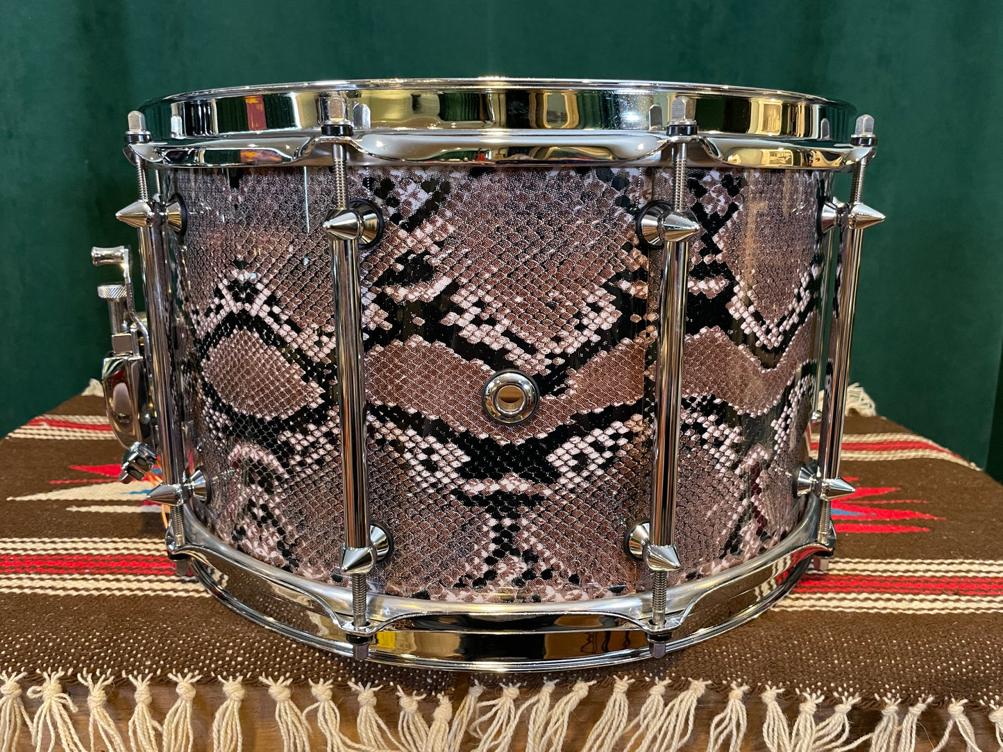 Pearl Vinnie Paul Signature Model 8x14 VP1480 Snare Drum Snakeskin