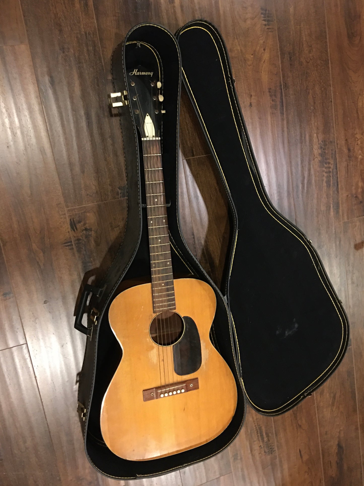 1960s Harmony H162 Tortoise Double Bound  Acoustic Guitar w/CBC