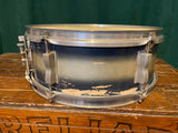 1960 Ludwig 5x14 Pioneer Trans Badge Snare Drum Blue/Silver Duco