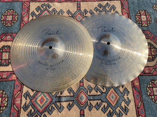 14" Paiste Signature Series Sound Edge Hi-Hat Cymbal Pair 1042g/1126g