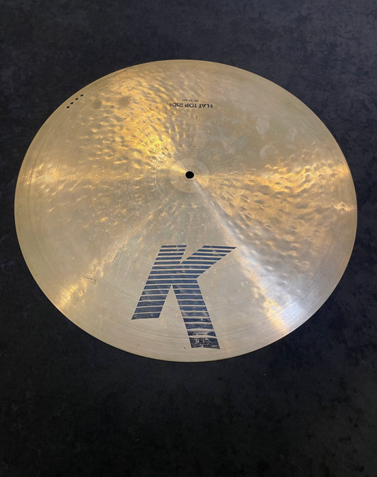 20" Zildjian K 1980s EAK Flat Top Ride Cymbal 2510g *Video Demo*