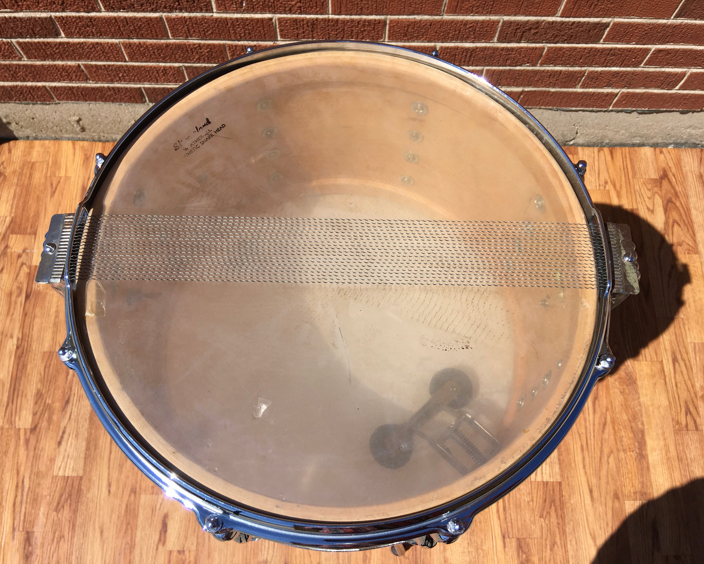 1960-62 Slingerland Super Gene Krupa 8x14 Gold Sparkle Radio King Snare Drum