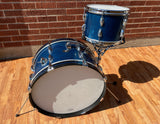 1956-59 Slingerland 2-N Jobbing Outfit Drum Set Blue Sparkle 20/12