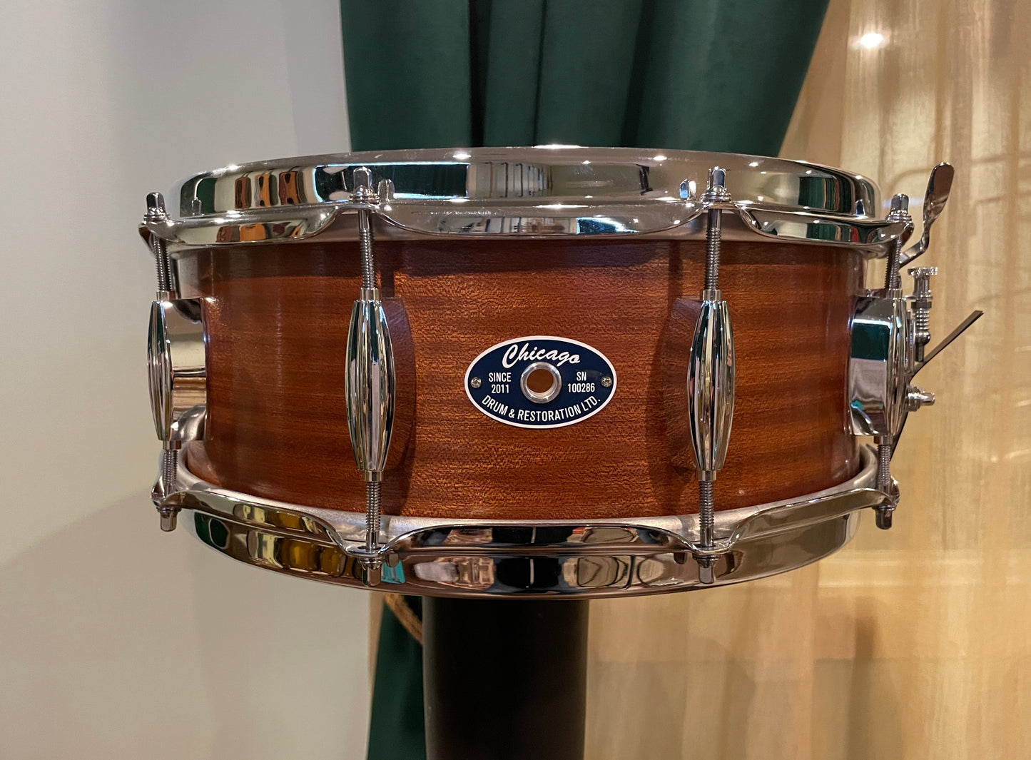 Chicago Drum 5.5x14 Snare Drum Mahogany/Poplar Tung Oil Finish