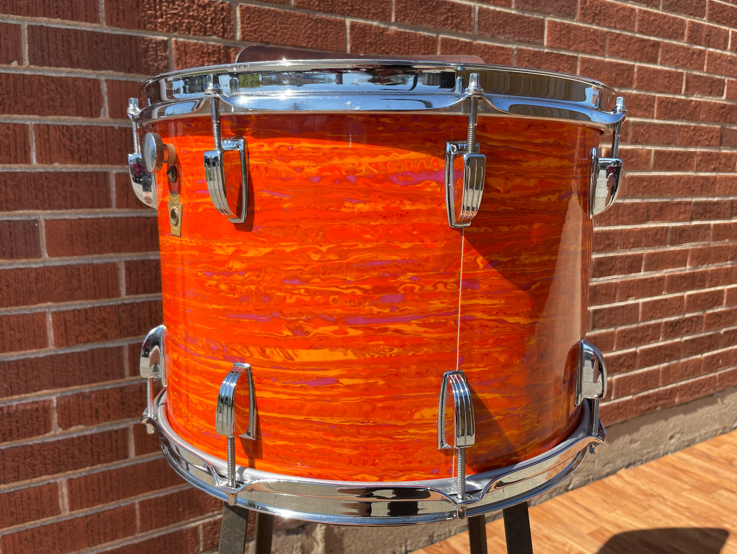 1968 Ludwig 10x14 Tom Drum Mod Orange