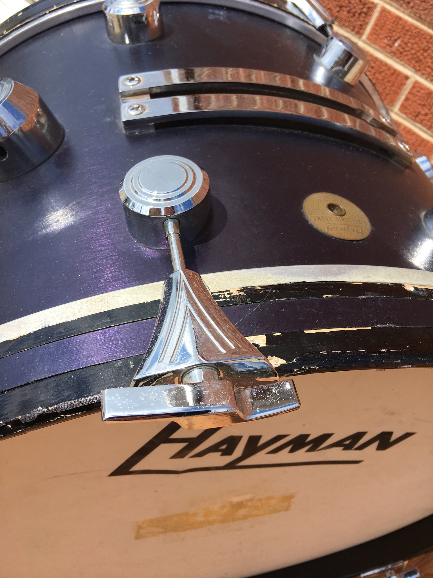 1969 Hayman 14x22 Bass Drum Midnight Blue