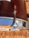 1980s Sonor Phonic Plus 4pc 9 Ply Beachwood Drum Set Red Mahogany 22/13/14/16