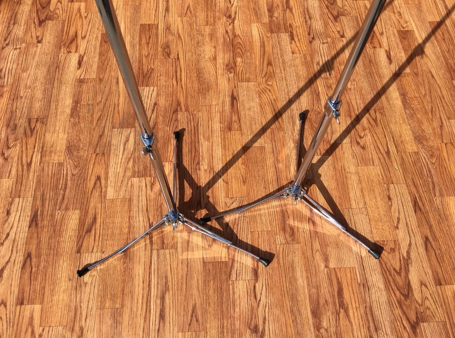 1960s Ludwig 1400 Flat Base Straight Cymbal Stand Pair (2 Pcs.)