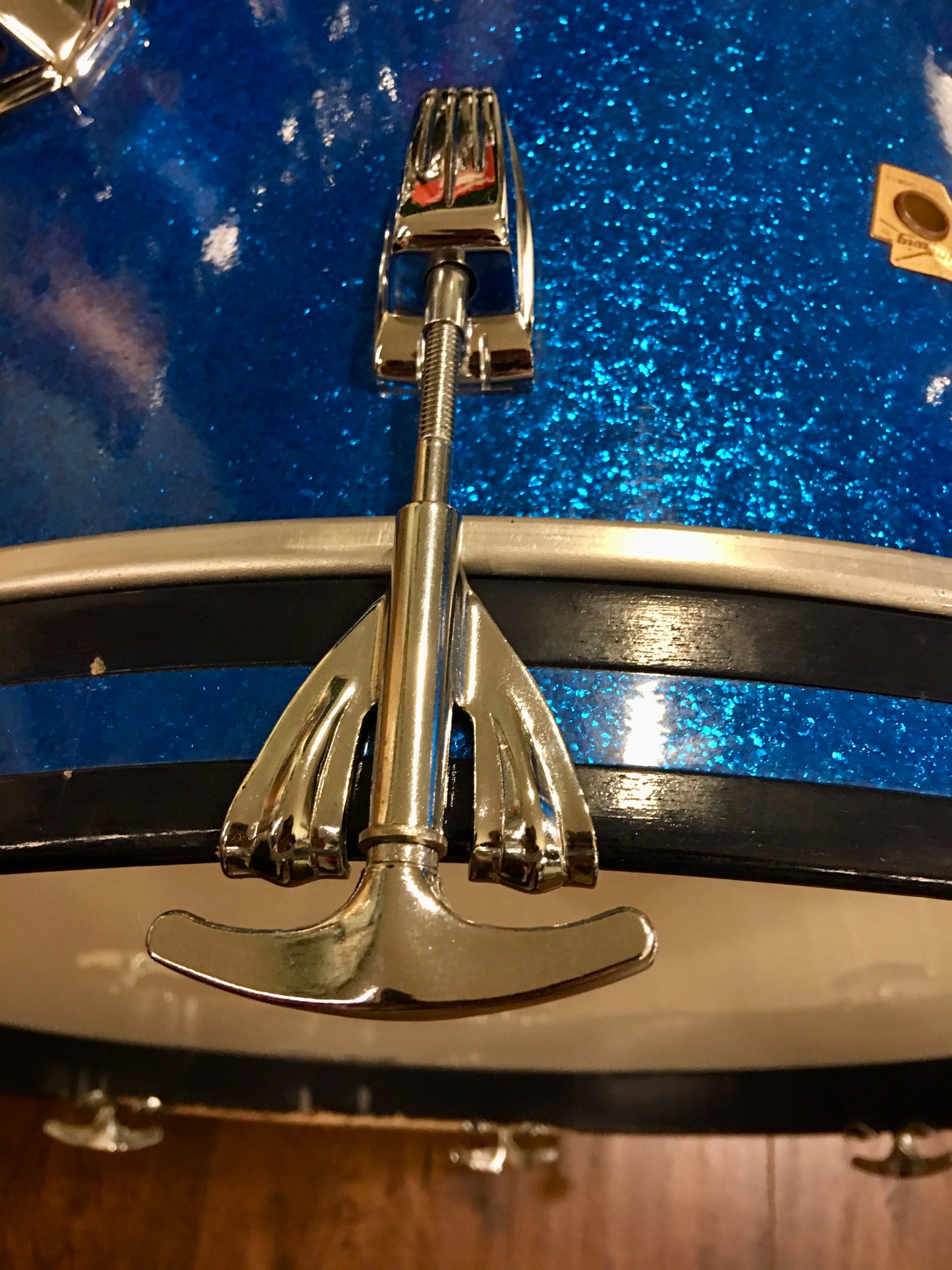 1965 Ludwig Down Beat Drum Set - Blue Sparkle 20/12/14