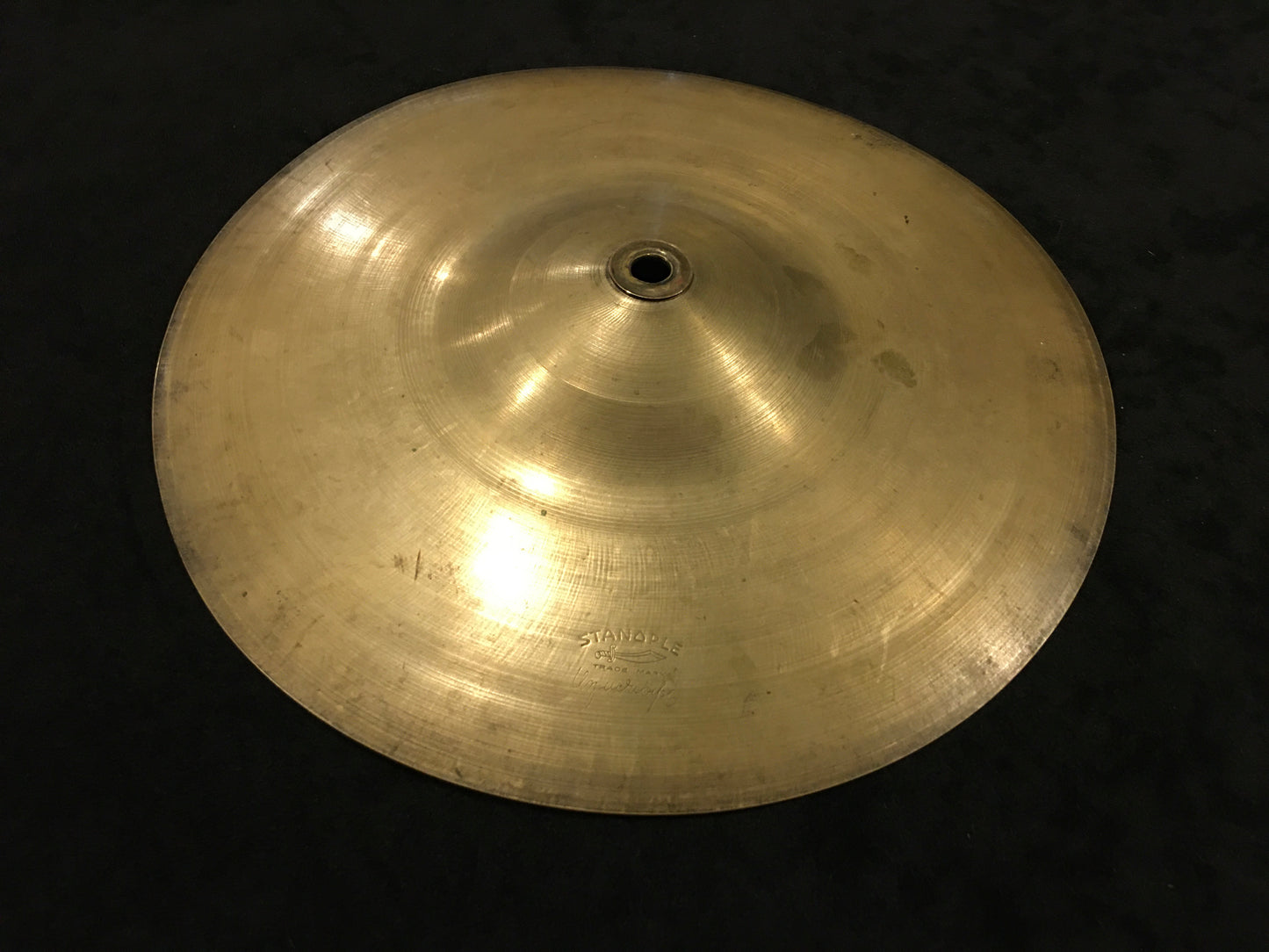 10" Stanople Uzuiriope 1930s Leedy Splash Trap Cymbal 266g #695