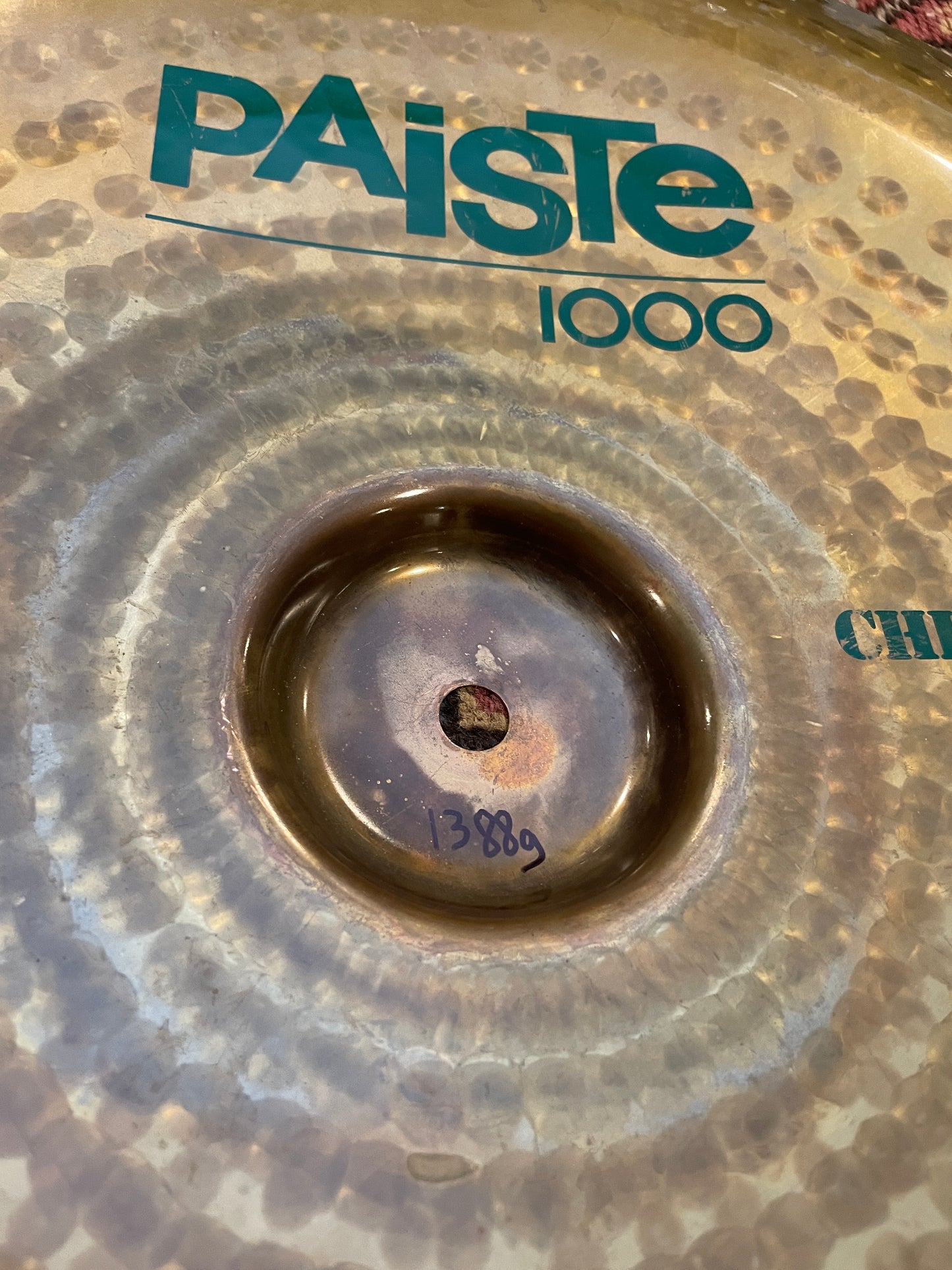 18" Paiste Rude 1000 China Type Cymbal Green Label 1388g