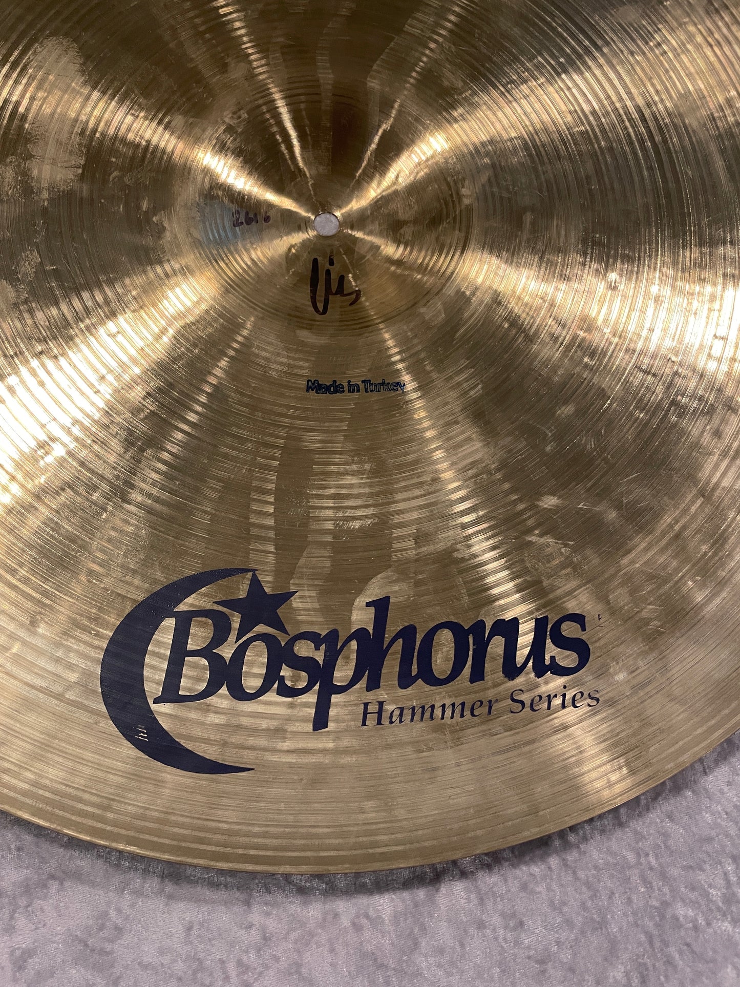 22" Bosphorus Hammer Series Jeff Hamilton Ride Cymbal 2636g