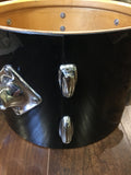 1970s Slingerland 9x13 Tom Drum Shell Black