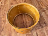 1970s Ludwig 8x12 Thermogloss Tom Drum Shell Natural