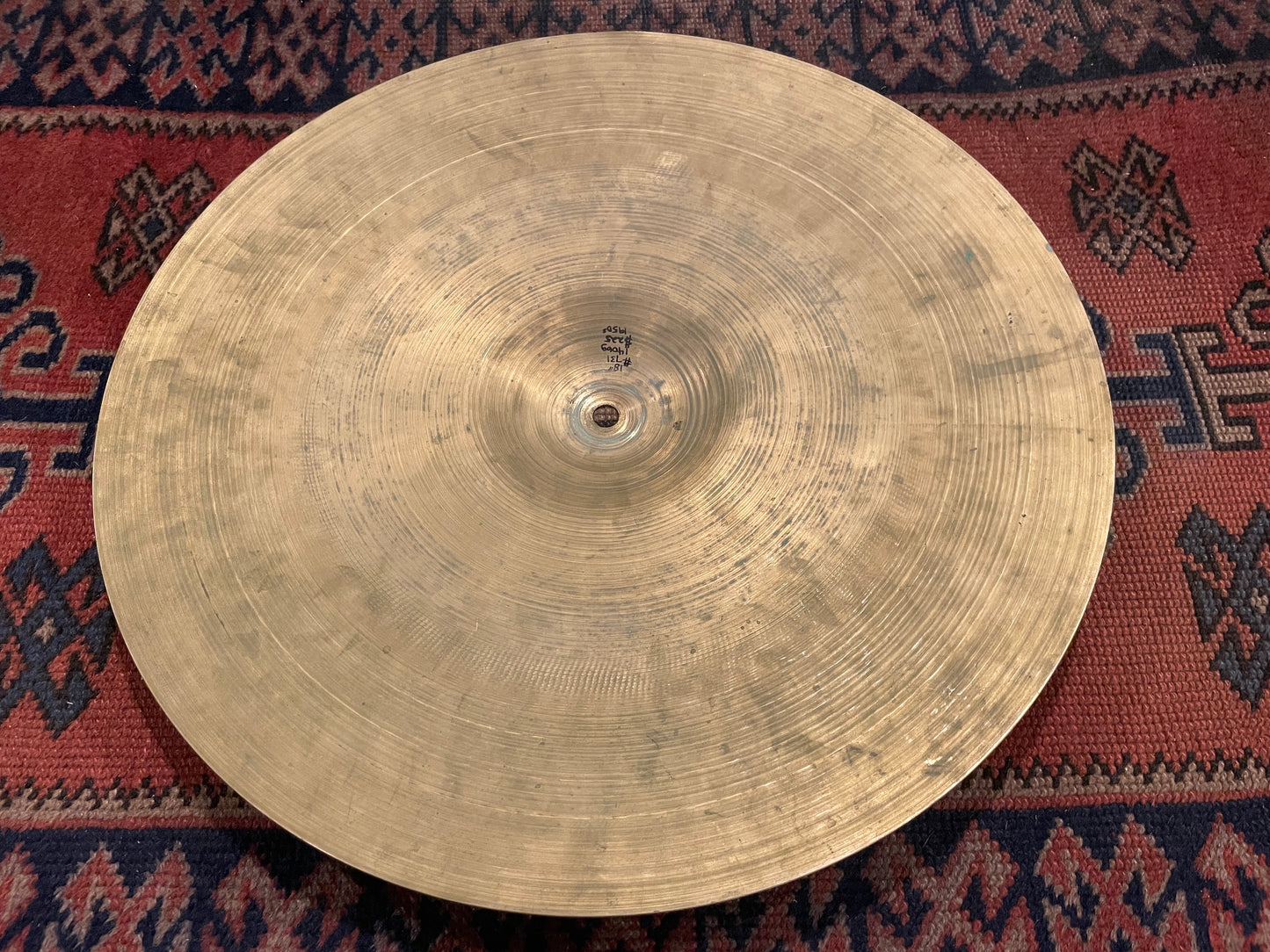 18" Zildjian A 1950s Medium Thin Ride Cymbal 1406g #731