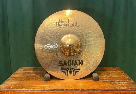 17" Sabian Hand Hammered HH Medium Thin Crash Cymbal Brilliant 1270g