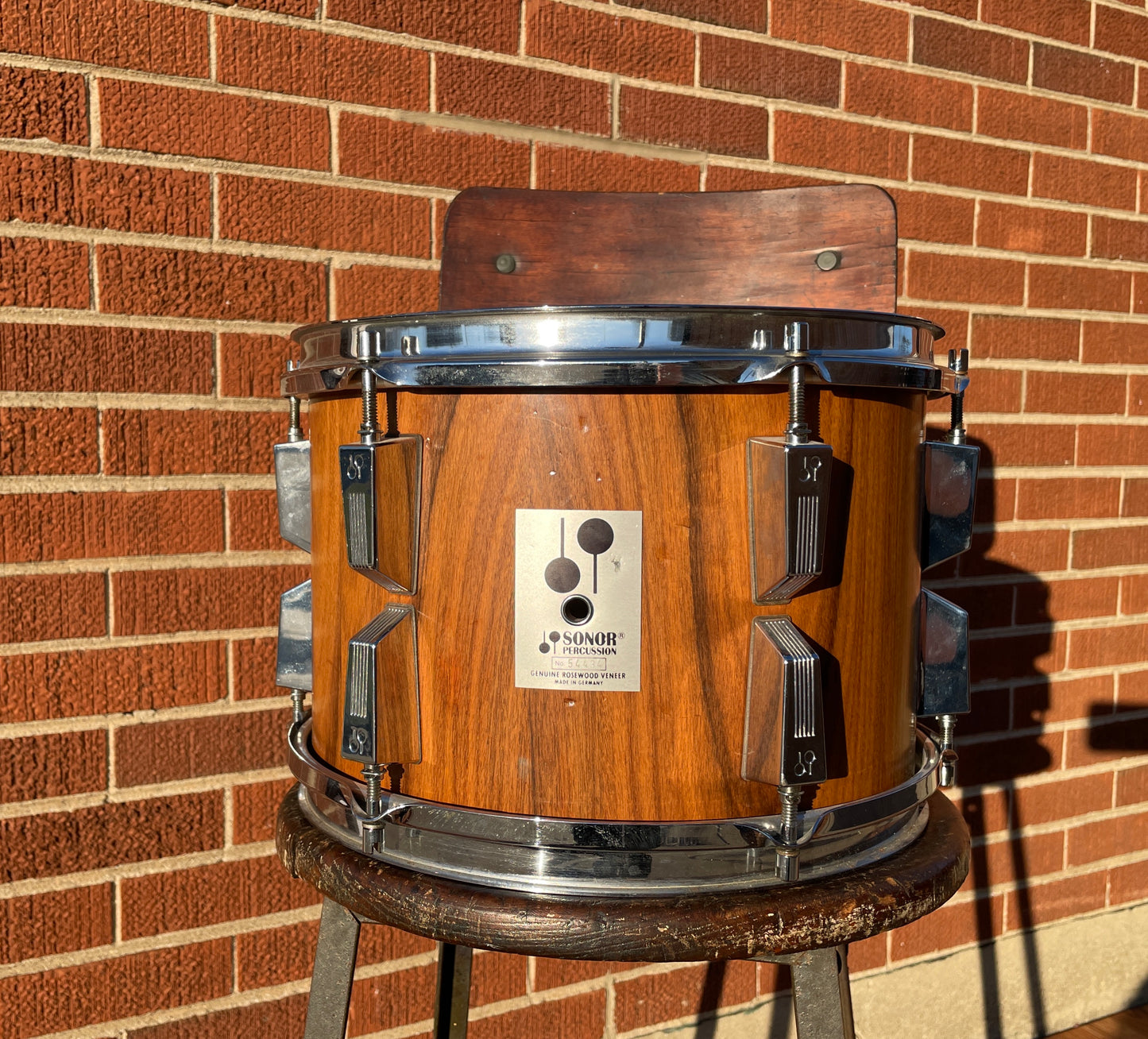 1980s Sonor Phonic 12x8 Tom Drum Rosewood 8x12 T7022